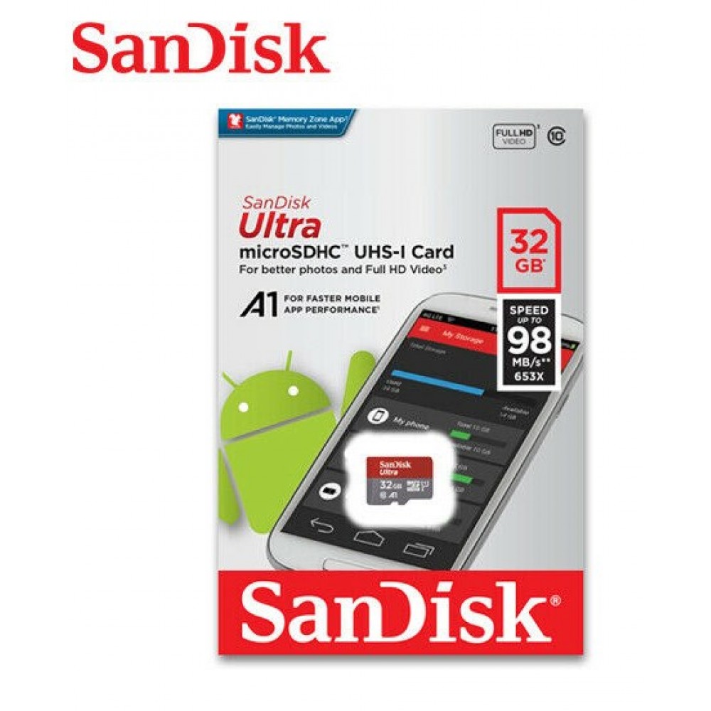 Sandisk Ultra microSDXC UHS-I Card 32GB