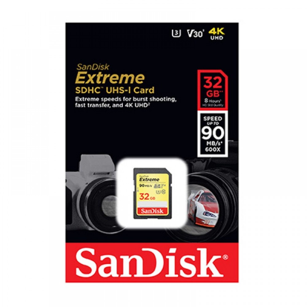 Sandisk Extreme SDHC 4K 32GB
